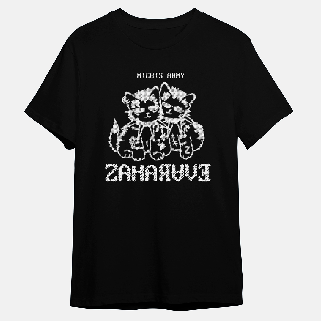 Camiseta MICHIS ARMY (negra)